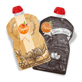 Lot de 2 gourdes réutilisables Squiz