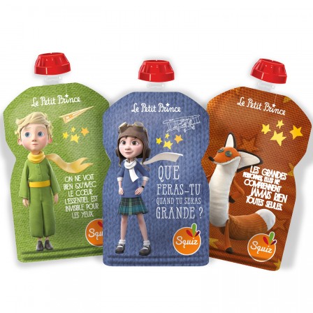 3 gourdes réutilisables Squiz le petit prince IMAGINATION 3 gourdes réutilisables Squiz le petit prince IMAGINATION