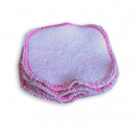 Carrés démaquillants lavables Naturiou rose 10 x 10 cm