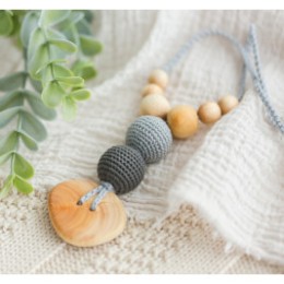 Collier portage et allaitement Kangaroocare Cool Air Anthracite Bouton
