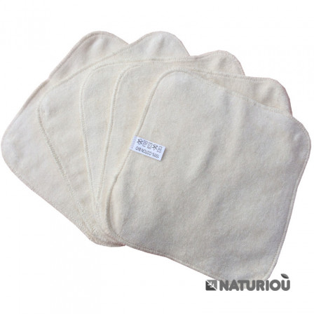 Lingettes Lavables Coton Bio P'tits Dessous Lot de 5 Lingettes Lavables Coton Bio P'tits Dessous Lot de 5
