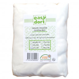 Fitted sheet Kadolis Organic cotton 60 x 120 cm