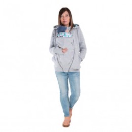 Naturiou sweat de portage et de grossesse Silver Geo Blue