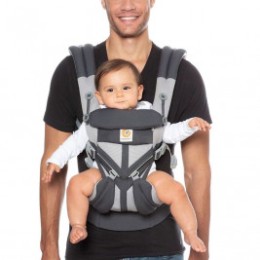 Ergobaby Omni 360 Cool Air Mesh Gris Charbon - Porte-bébé Évolutif 4 Positions