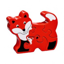 Puzzle Fox and baby wooden Lanka Kade