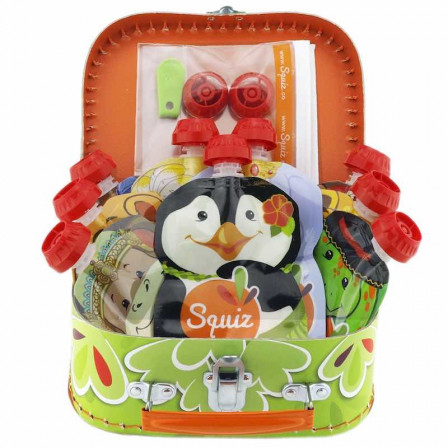 Squiz Valisette Jungle Coffret Cadeau 9 Gourdes Squiz Valisette Jungle Coffret Cadeau 9 Gourdes