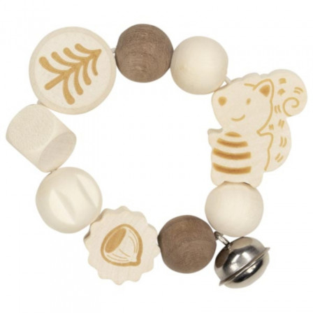 Heimess hochet élastique écureuil + grelot Heimess hochet élastique écureuil + grelot
