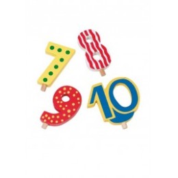 Figures interchangeable 7 to 10 for train birthday