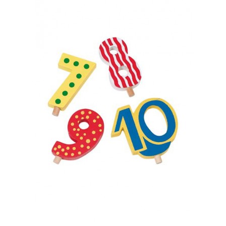 Chiffres interchangeables 7 à 10 pour train anniversaire Chiffres interchangeables 7 à 10 pour train anniversaire