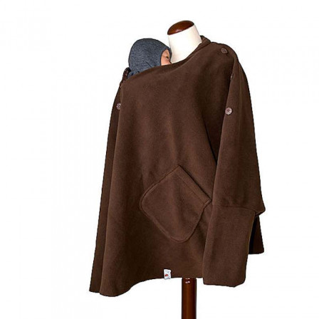 Mam Aïska Poncho portage Fleece Chocolate Brown Mam Aïska Poncho portage Fleece Chocolate Brown