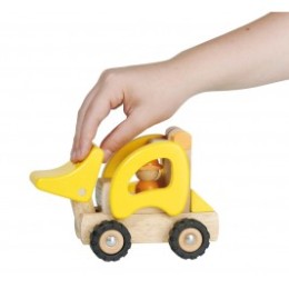 Tracteur chargeur en bois par Goki