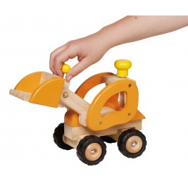 Tractor loader large model in wood by Goki