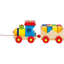 Goki Budapest train with bricks Toy wood 55881 Goki Budapest train with bricks Toy wood 55881