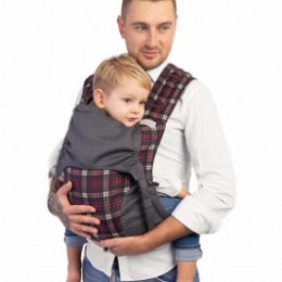 Fidella Fly Tai Chequers red (size-toddler) - Porte-bébé Meï-taï