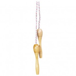 Goki skipping Rope with wooden handle lacquered