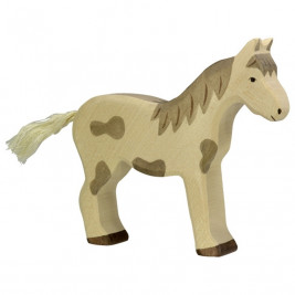Horse standing spotted Holztiger