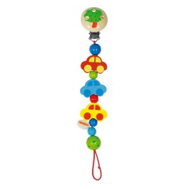 Accroche tétine petites voitures Heimess