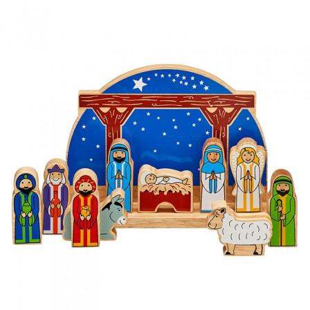 Bag of 6 Christmas characters wooden Lanka Kade Bag of 6 Christmas characters wooden Lanka Kade