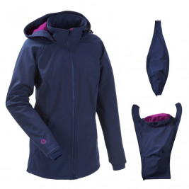 Mamalila Softshell Babywearing Jacket Sweet Fifteen Navy Pink