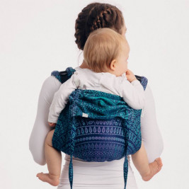 LennyLamb Obuhimo Toddler Back Carrier Peacock's Tail Provance