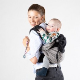 Emeibaby Easy Babysize Gris et Noir portage dorsal
