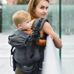 Kinder Hop Multi Grow Carrier Diamond Graphite porte-bébé évolutif