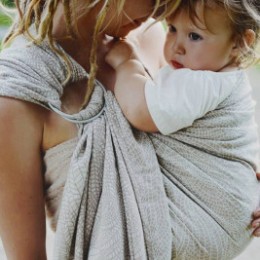 Little Frog Ring Sling - Almond Wildness