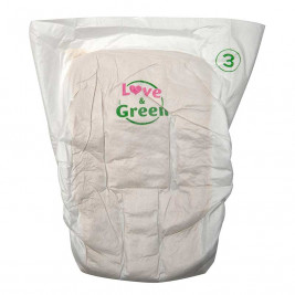 Love and Green Pack 6x23 disposable Diapers size 1 (2 to 5 kg)