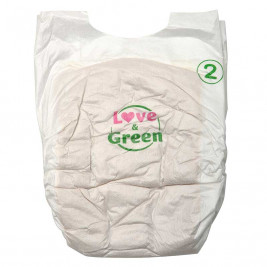 Love and Green Pack 6x23 disposable Diapers size 1 (2 to 5 kg)