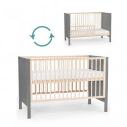 KinderKraft Mia - Lit bébé en bois évolutif