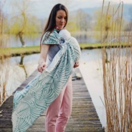 Little Frog écharpe de portage Ring sling - Forrest Plumes