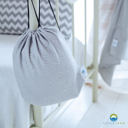 Little Frog Sac de rangement Grey Cube