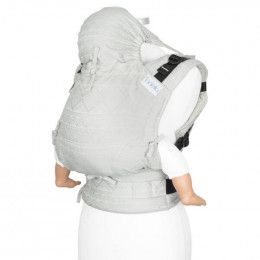 Fidella Fusion Porte-bébé Cubic Lines gris pâle - Taille Bébé