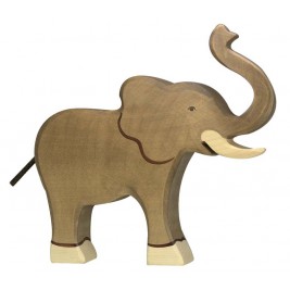 Vache debout noire Holztiger