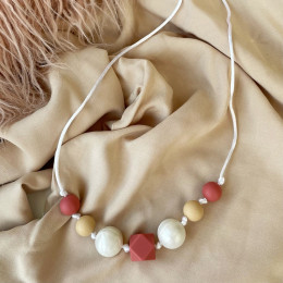 Love And Carry Pearl Collier de portage en silicone alimentaire