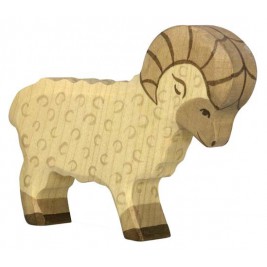 Vache debout noire Holztiger