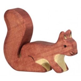 Ecureuil debout marron Holztiger