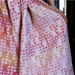 Yaro Slings Petals Ultra Caramel Rainbow Linen - Ring Sling