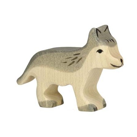 Petit loup en bois Holztiger Petit loup en bois Holztiger
