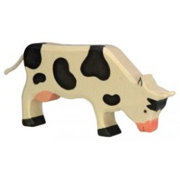 Vache debout noire Holztiger