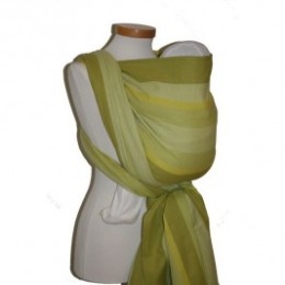 Echarpe de portage Olivia coton bio vert