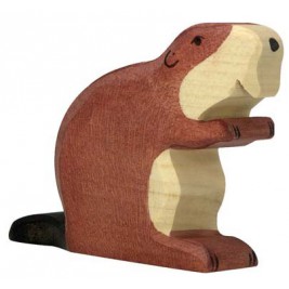Castor en bois Holztiger