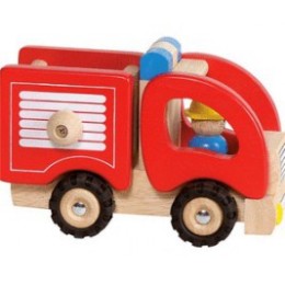 Camion de pompier en bois par Goki