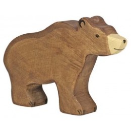 Vache debout noire Holztiger