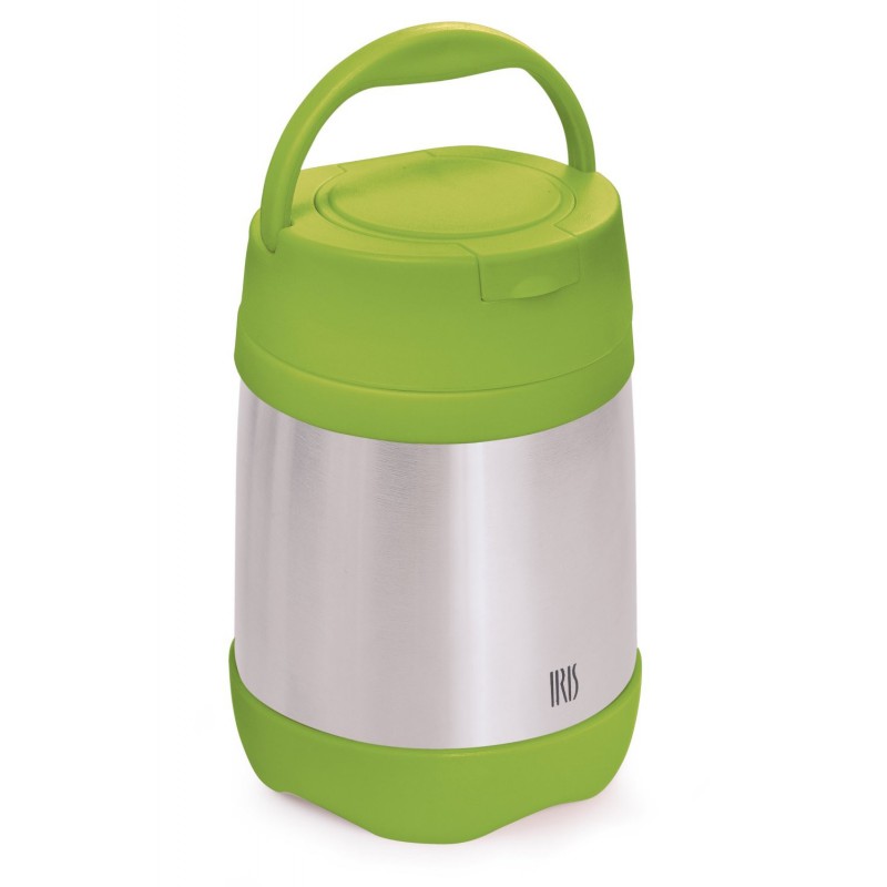Termo Lunch box vert inox double paroi avec cuillère 350 ml Naturiou
