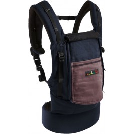 PhysioCarrier JPMBB coton Bleu poche marron glacé
