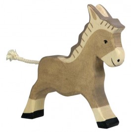 Vache debout noire Holztiger