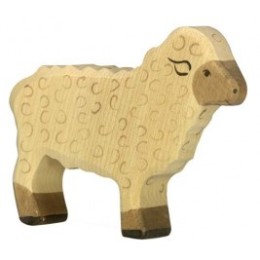 Vache debout noire Holztiger