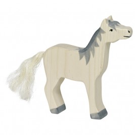 Vache debout noire Holztiger
