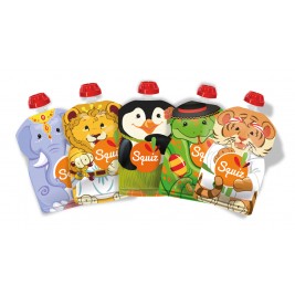 Lot of 5 water bottles reusable Squiz